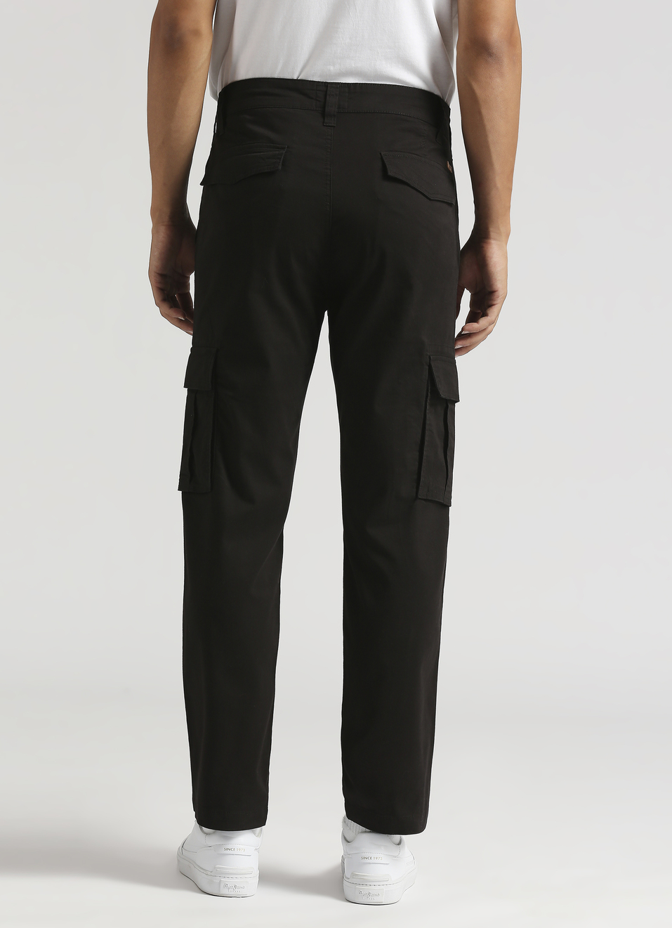 Black Cargo Pockets Pants, , large image number 2