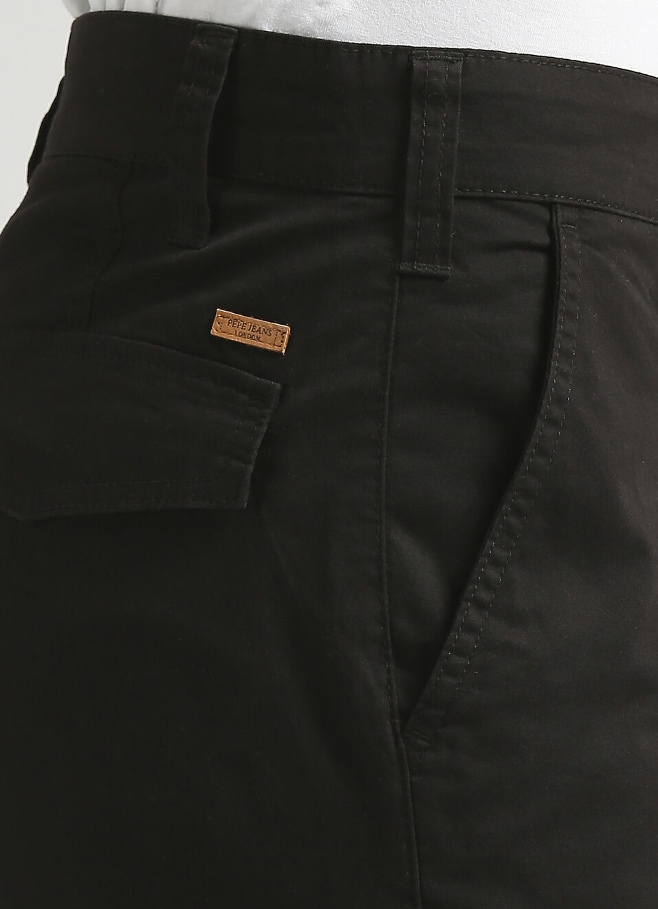 Black Cargo Pockets Pants, , large image number 4