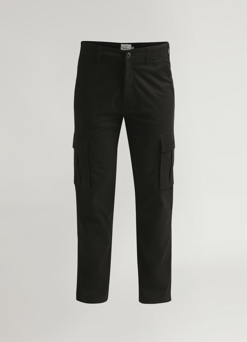 Black Cargo Pockets Pants, , large image number 6