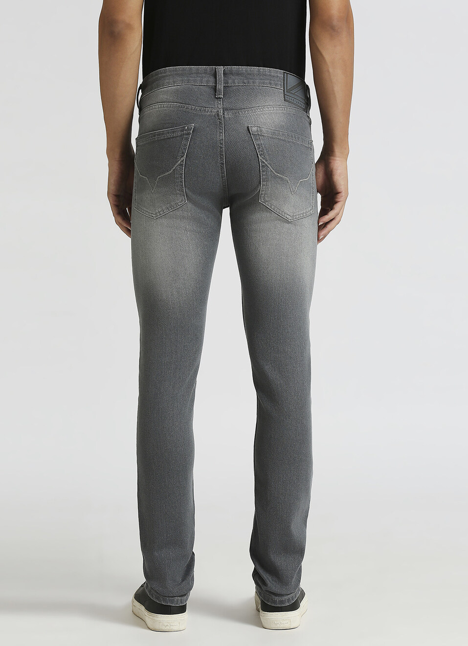 Vapour Grey Mid Rise Slim Fit Jeans, , large image number 3