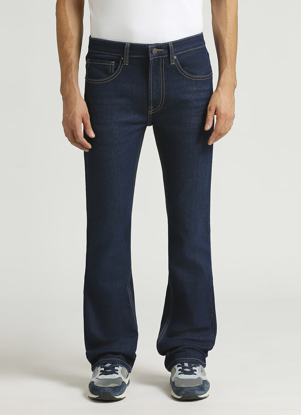 Raw Mid Rise Bootcut Jeans, , large image number 5