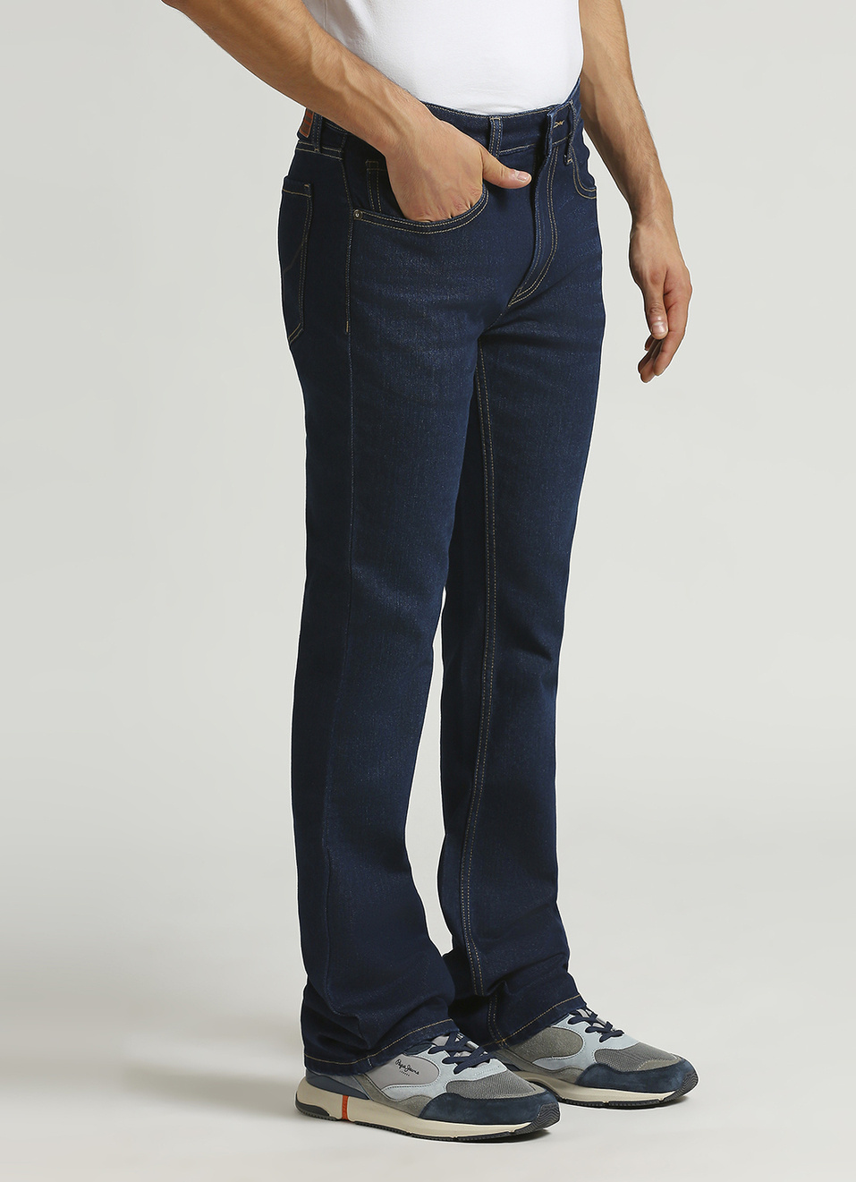 Raw Mid Rise Bootcut Jeans, , large image number 6