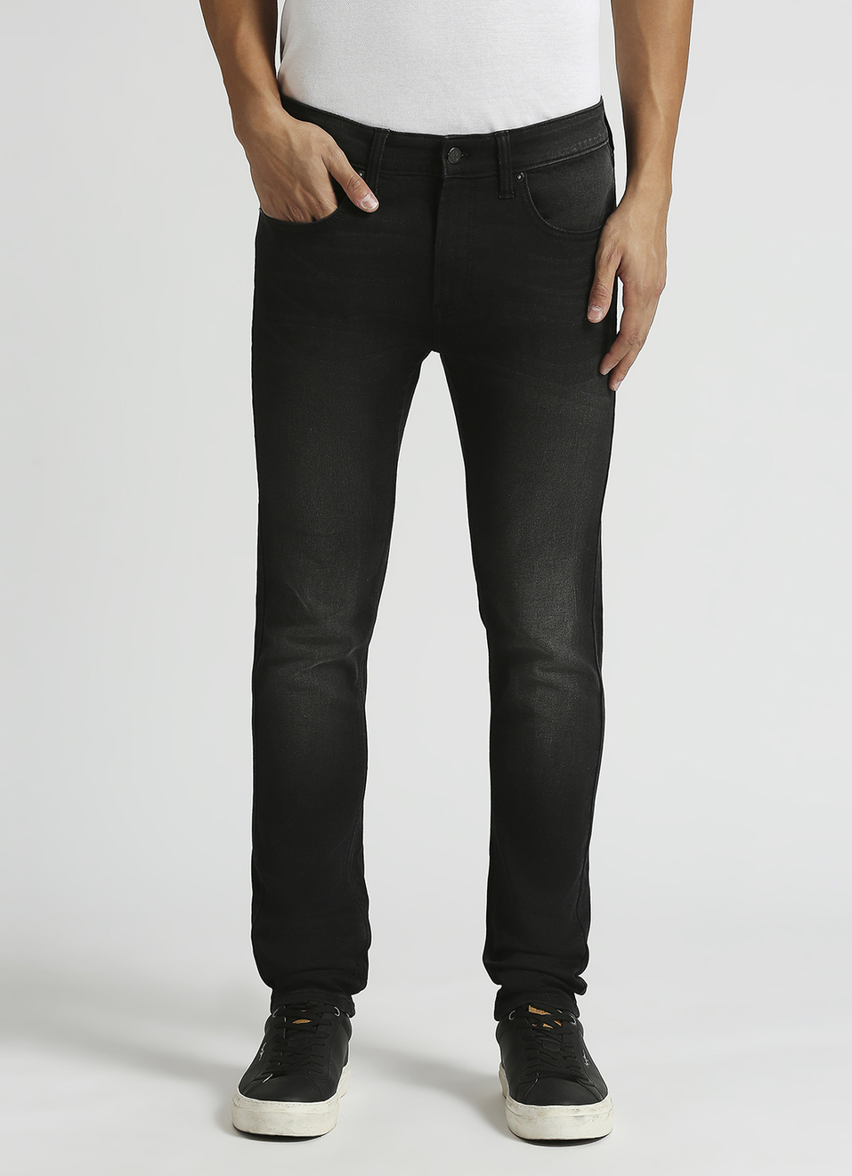 Chinox Black Mid Rise Skinny Jeans, , large image number 2