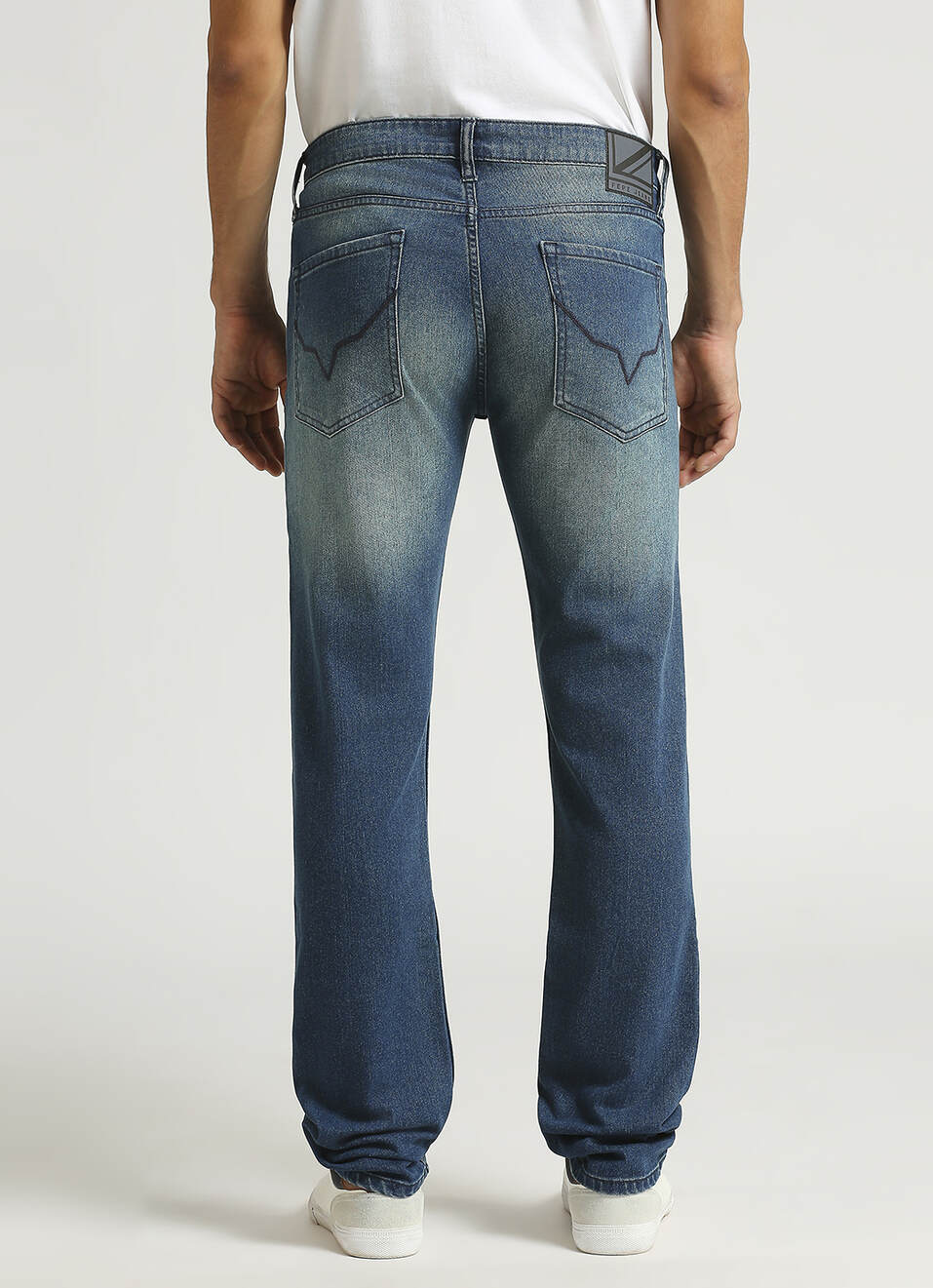 Vapour Blue Mid Rise Slim Fit Jeans, , large image number 3