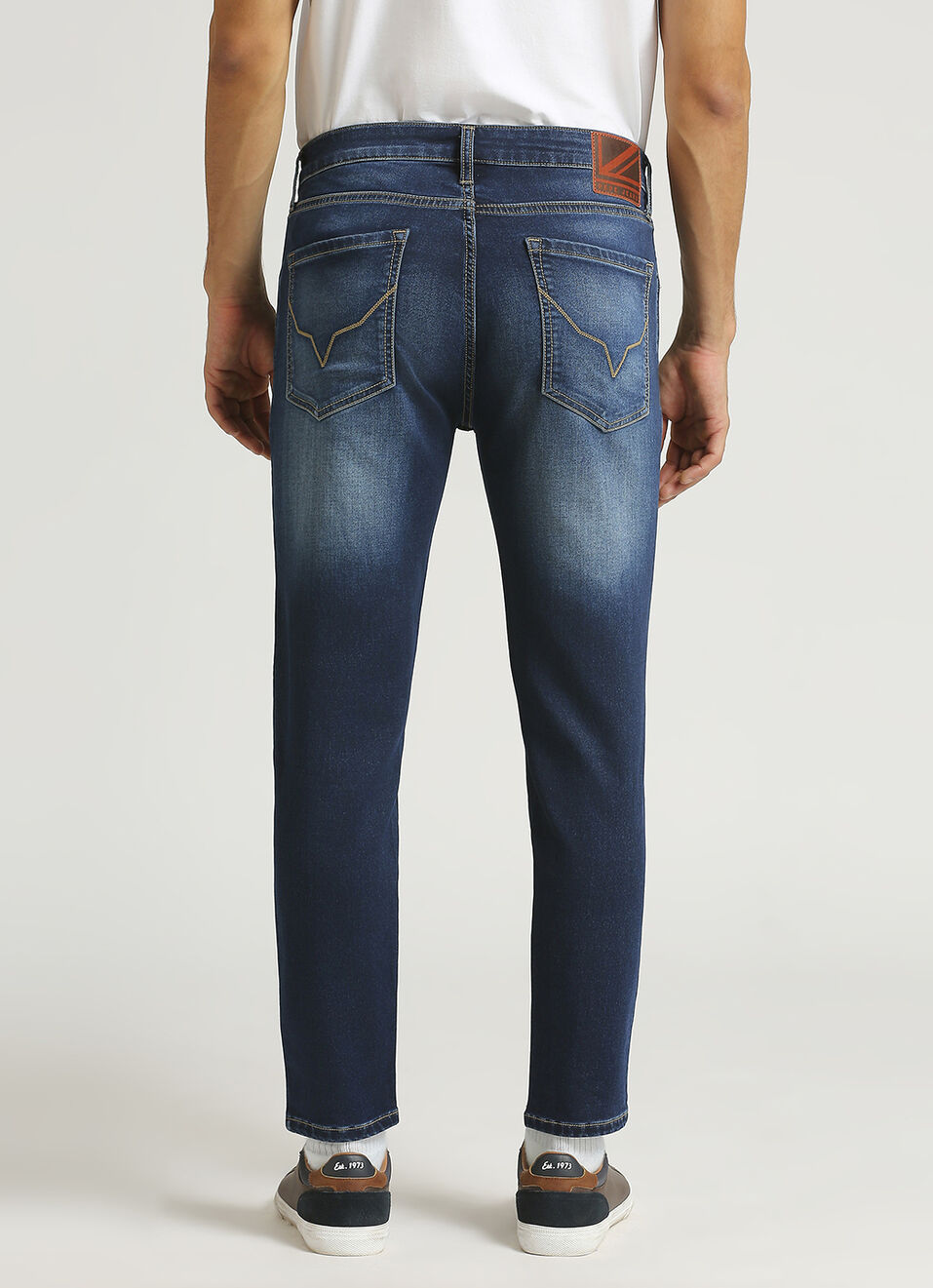 Chinox Dark Blue Mid Rise Ankle Jeans, , large image number 3