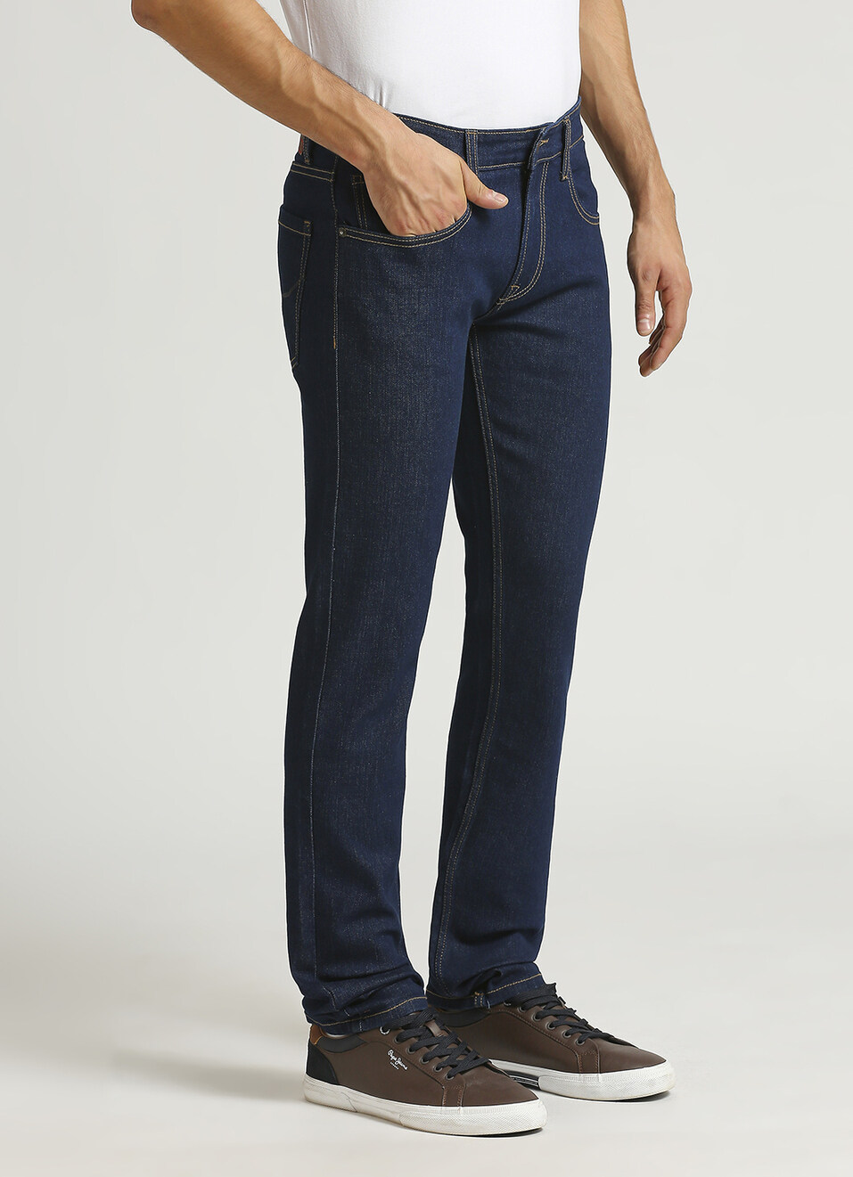 Vapour Raw Mid Rise Slim Fit Jeans, , large image number 4