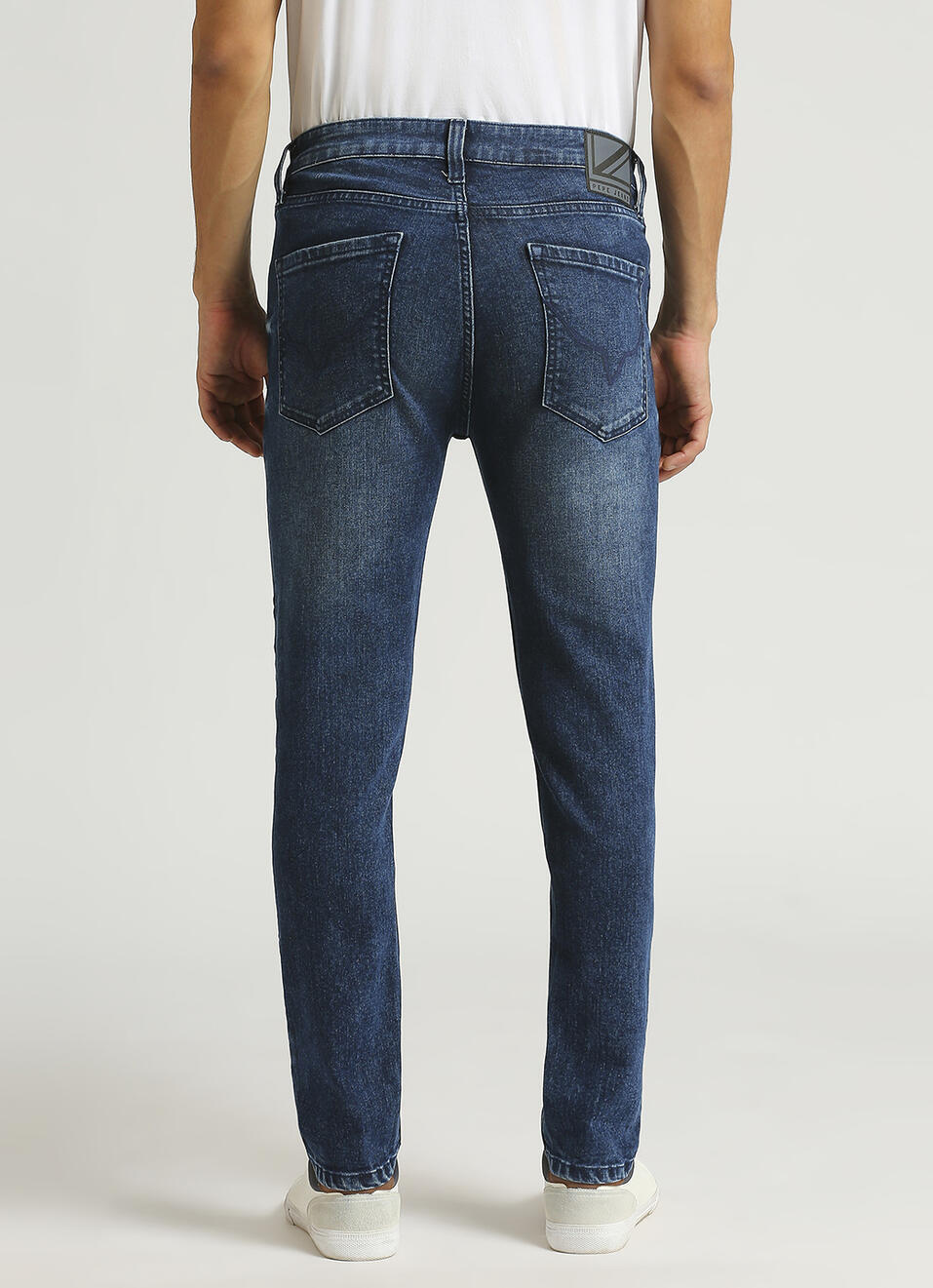 Chinox Dark Blue Mid Rise Ankle Jeans, , large image number 3