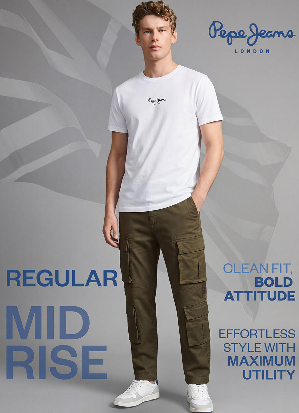 Green Solid Cargo Pants, , large image number 5