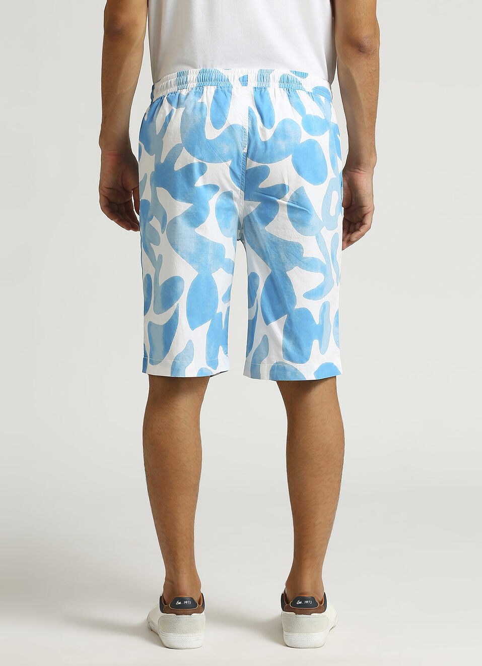 Blue All Over Printed Shorts, , large image number 1