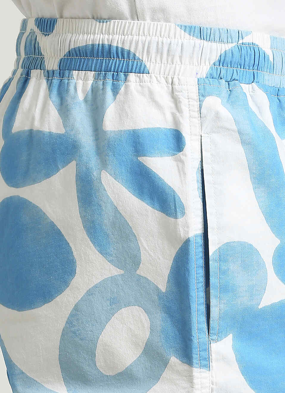 Blue All Over Printed Shorts, , large image number 4