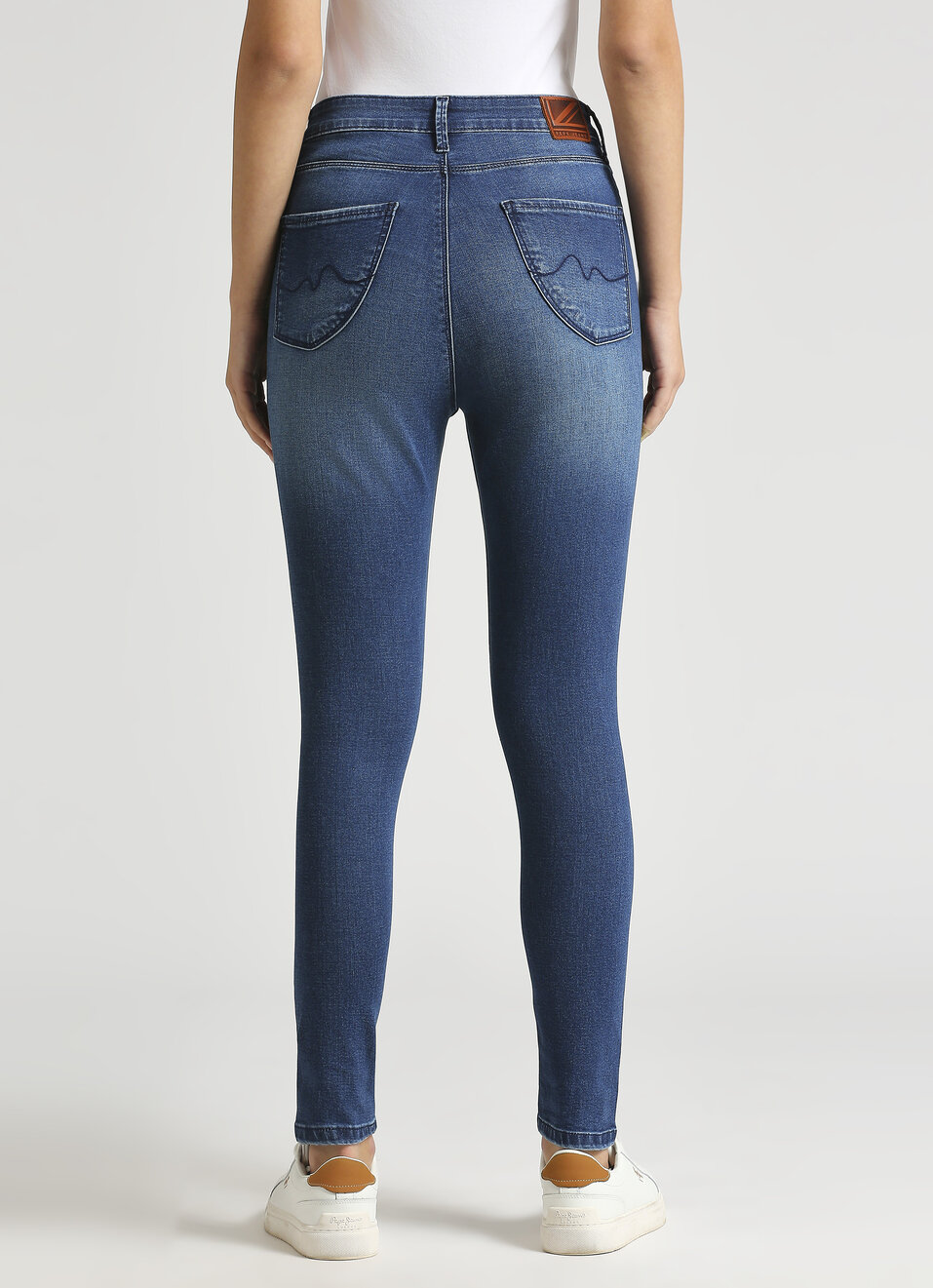 Dion Blue High Waist Skinny Fit Jeans, , large image number 2