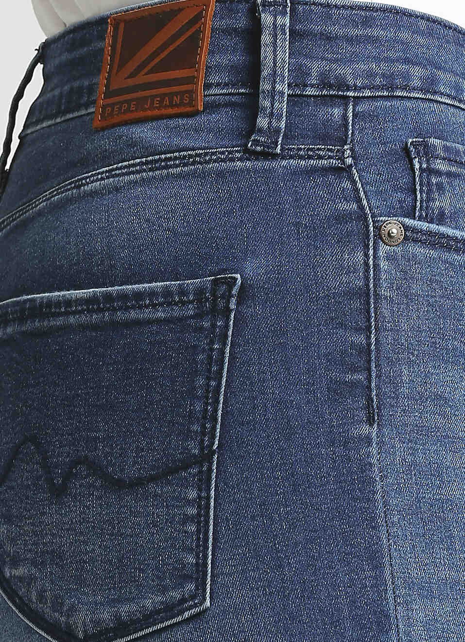 Dion Blue High Waist Skinny Fit Jeans, , large image number 4