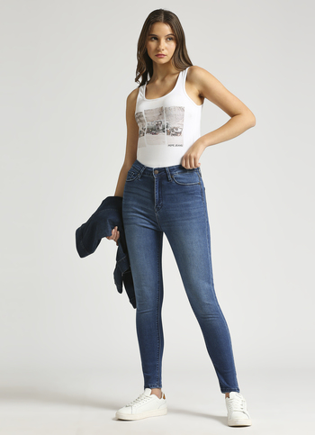 Dion Blue High Waist Skinny Fit Jeans