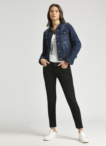 Lola Black Mid Waist Skinny Fit Jeans