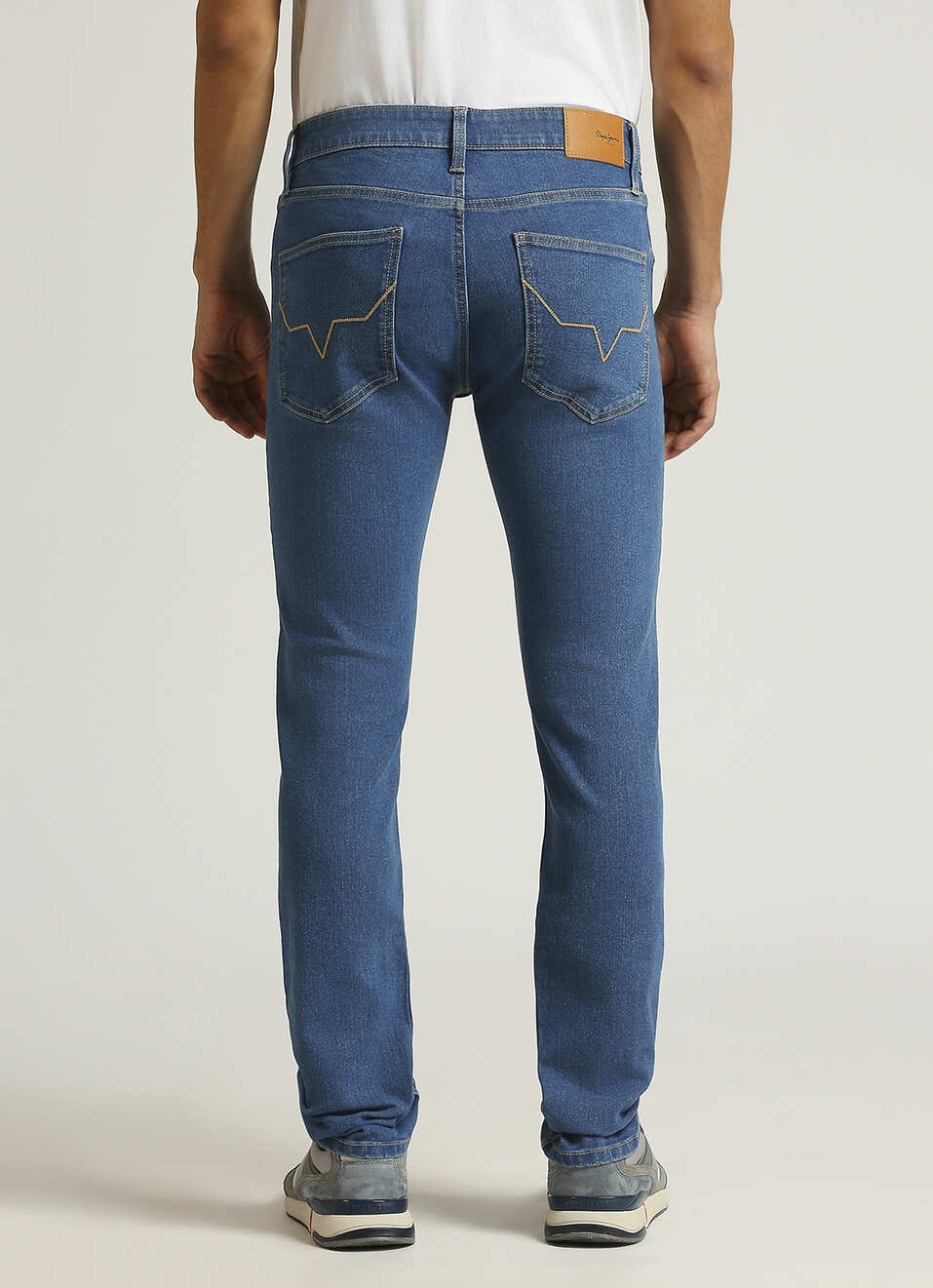 Vapour Ocean Blue Mid Rise Slim Fit Jeans, , large image number 3