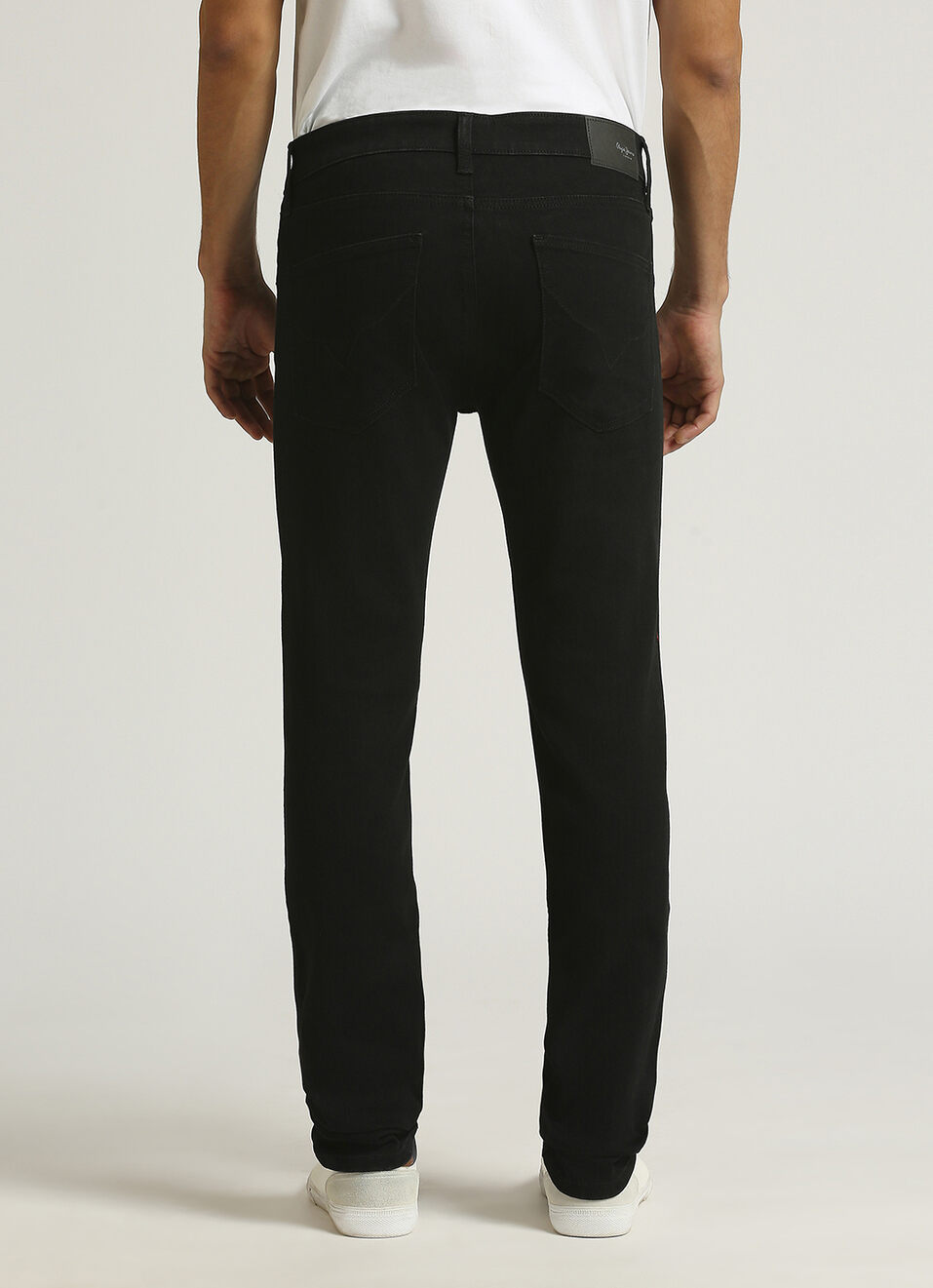 Vapour Jet Black Mid Rise Slim Fit Jeans, , large image number 1