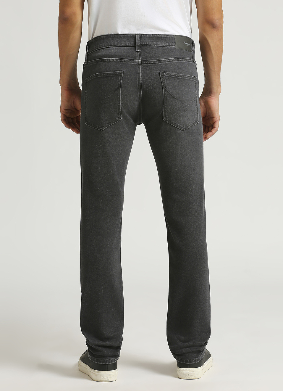 Vapour Grey Mid Rise Slim Fit Jeans, , large image number 3