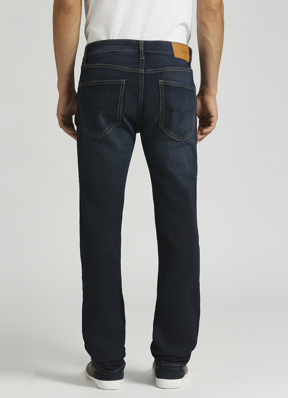 Vapour Dark Blue Mid Rise Slim Fit Jeans, , large image number 3