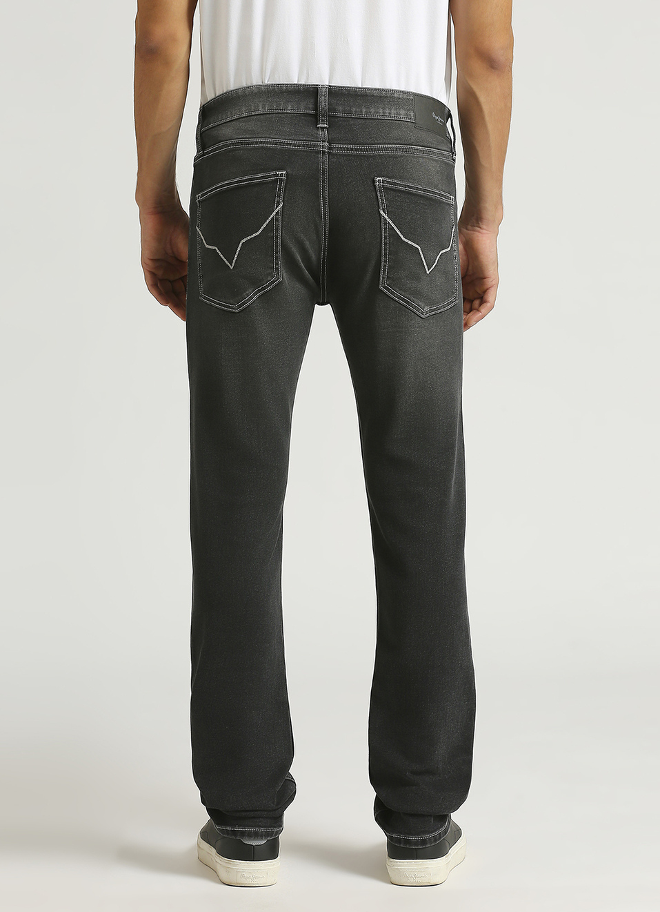 Vapour Black Mid Rise Slim Fit Jeans, , large image number 3