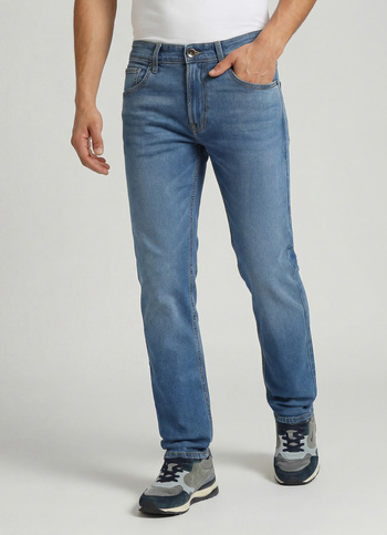 Vapour Ocean Blue Mid Rise Slim Fit Jeans