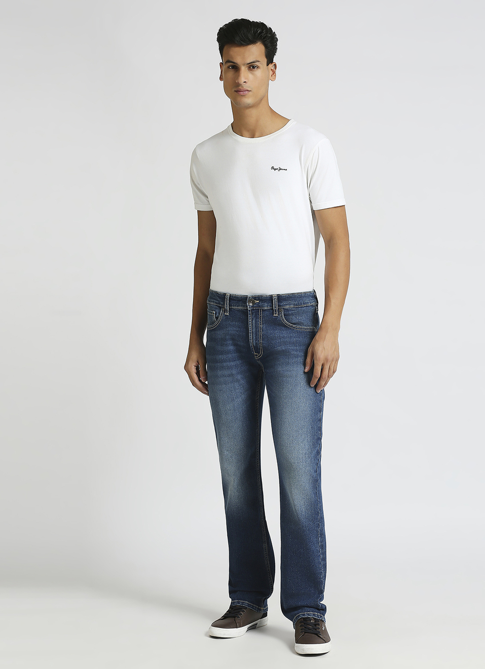 Holborne Mid Rise Straight Fit Jeans, , large image number 1