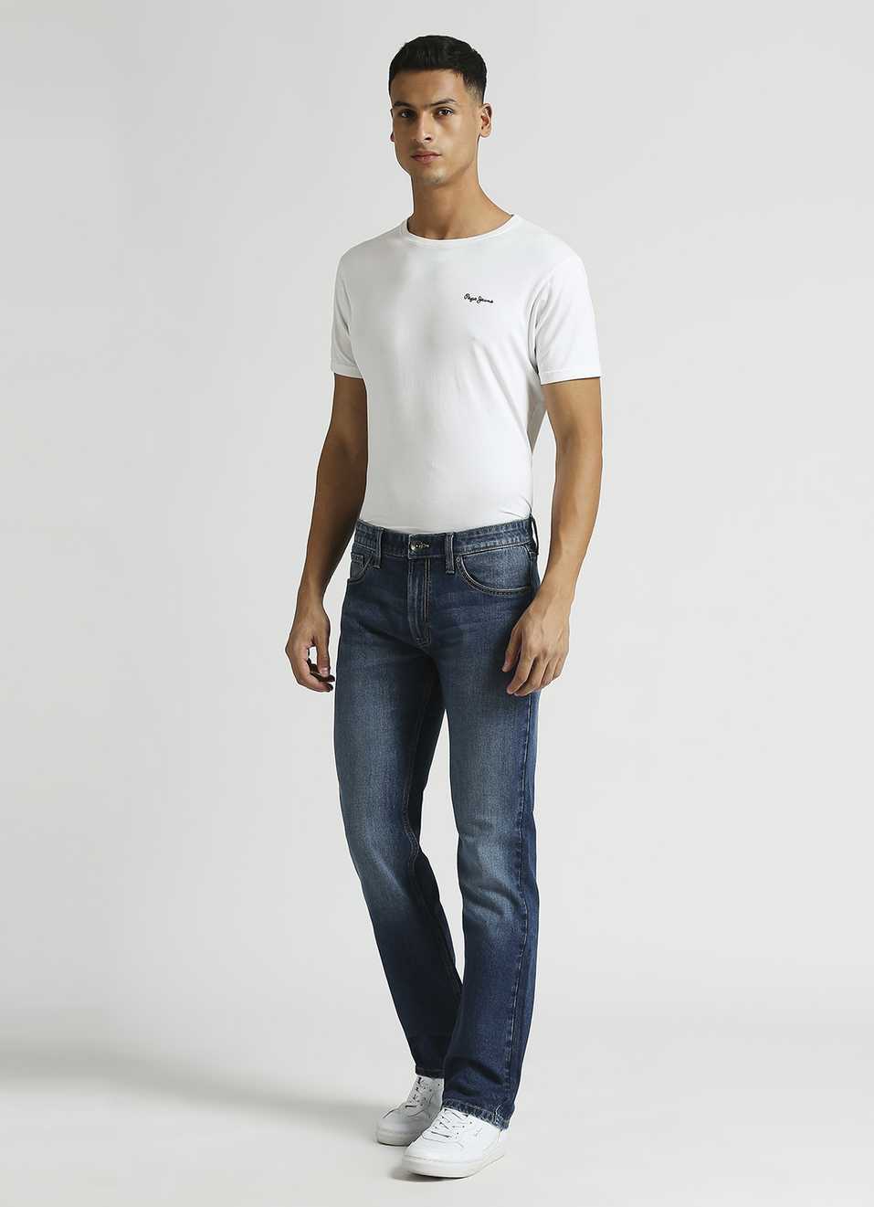 Holborne Mid Rise Straight Fit Jeans, , large image number 1