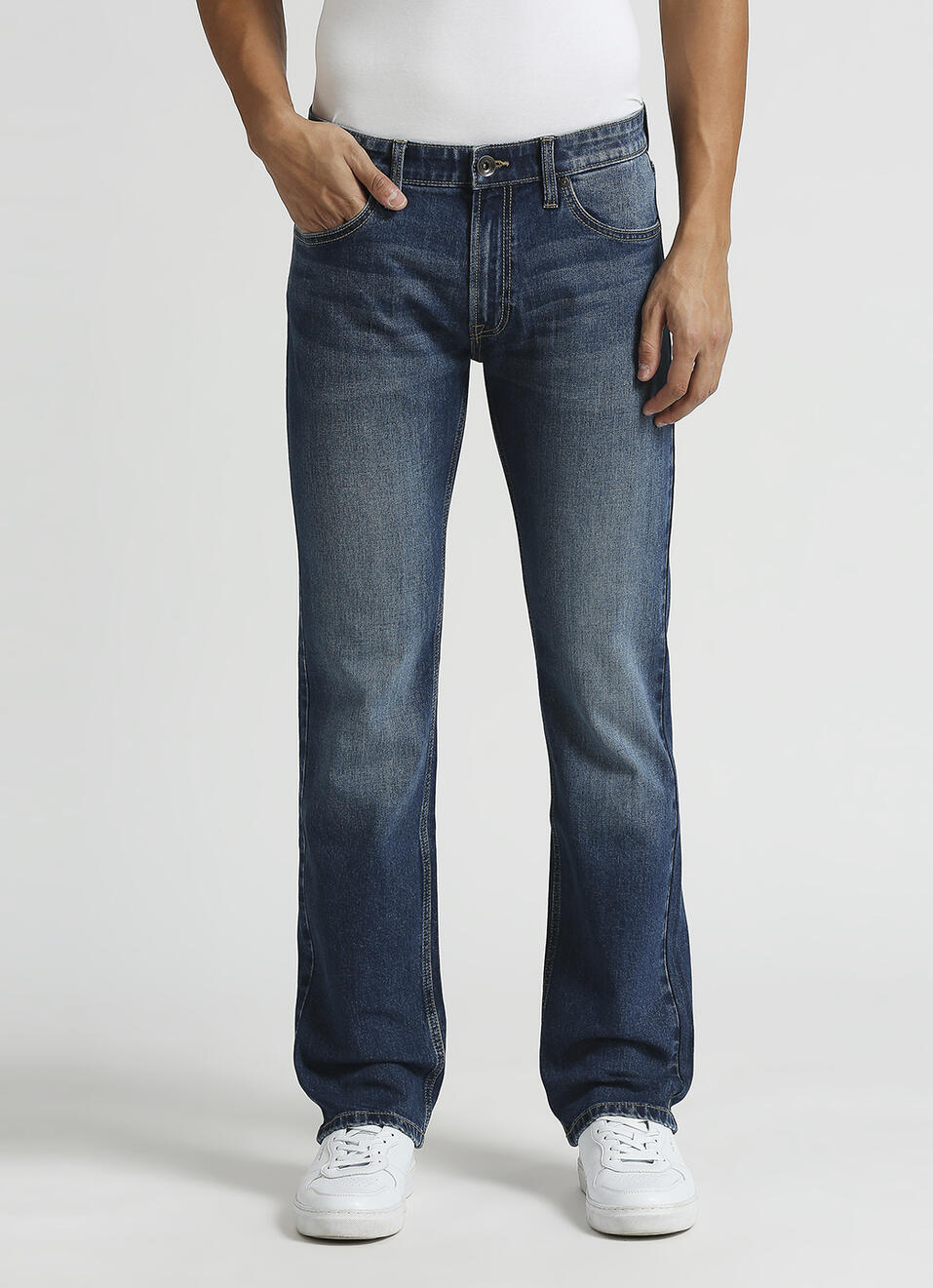 Holborne Mid Rise Straight Fit Jeans, , large image number 2