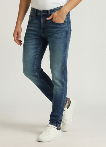 Chinox Dark Blue Mid Rise Skinny Fit Jeans