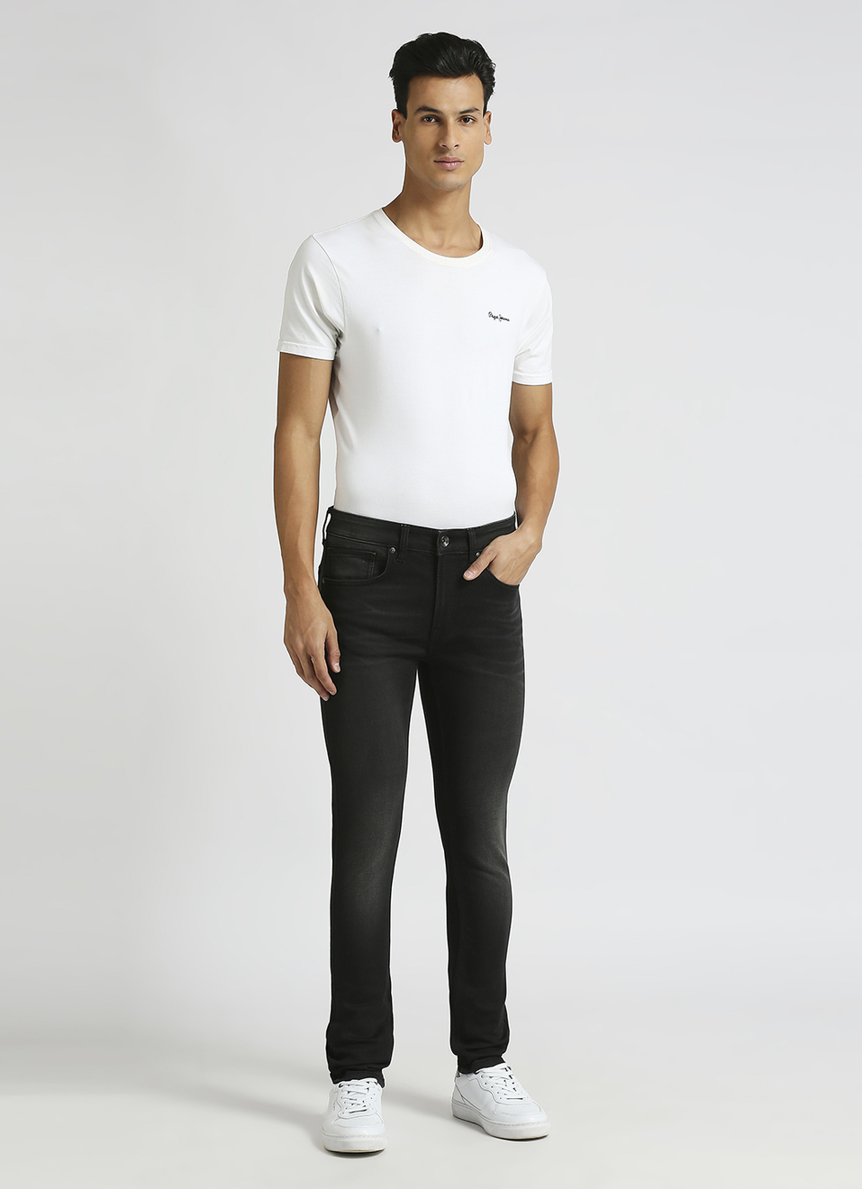 Chinox Black Mid Rise Skinny Fit Jeans, , large image number 1