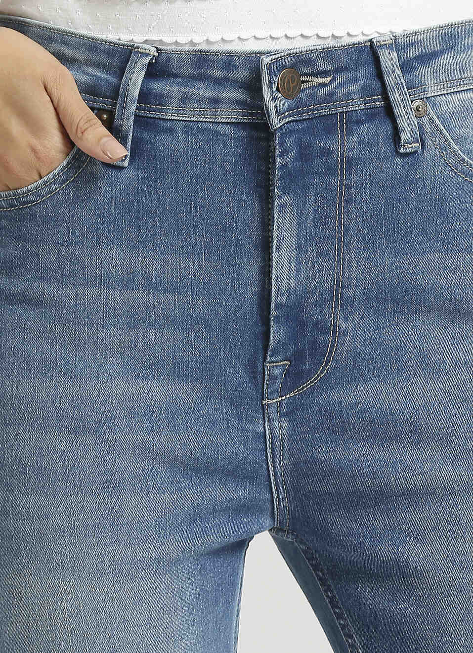 Dion High Waist Flare Jeans, , large image number 4