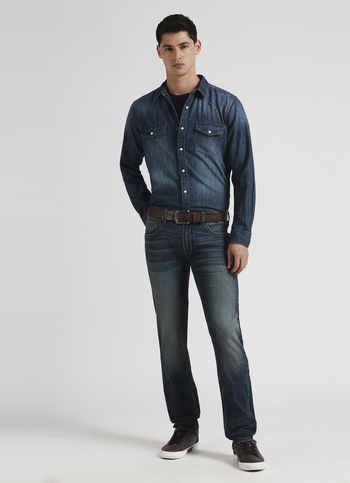 Vapour Dark Blue Mid Rise Slim Fit Jeans