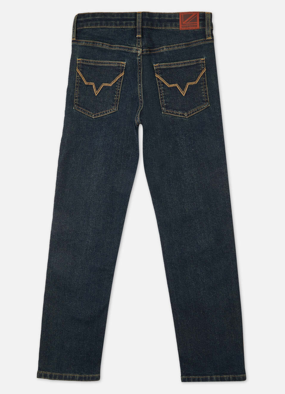 Boys Skater Blue Mid Rise Wide Leg Jeans, , large image number 1