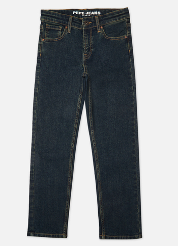 Boys Skater Blue Mid Rise Wide Leg Jeans