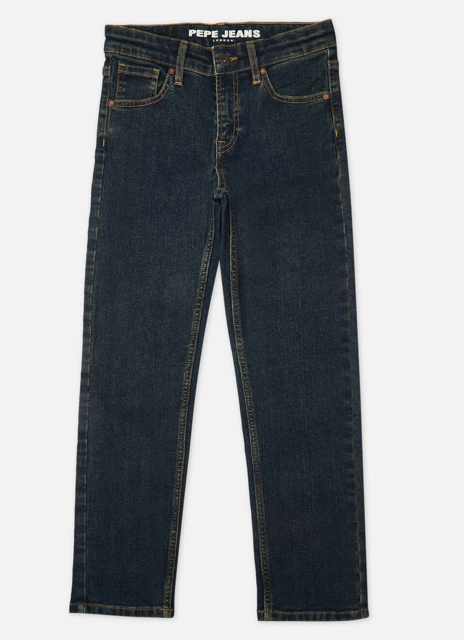 Boys Skater Blue Mid Rise Wide Leg Jeans, , large image number 0