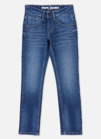 Boys  Blue Mid Waist Slim Jeans