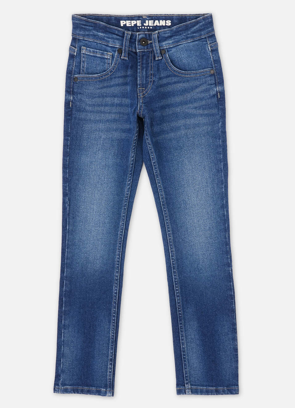 Boys  Blue Mid Waist Slim Jeans, , large image number 0