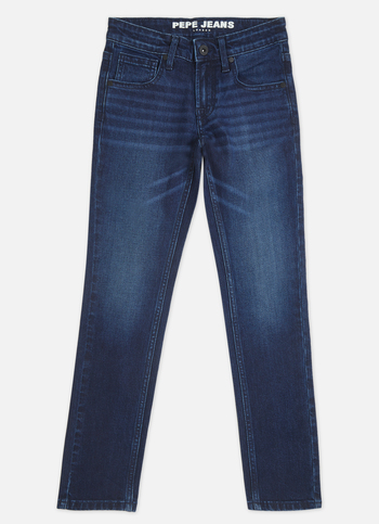 Boys  Blue Mid Rise Slim Jeans