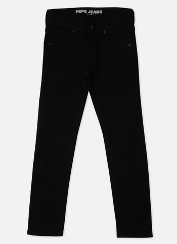 Boys  Black Mid Rise Slim Jeans