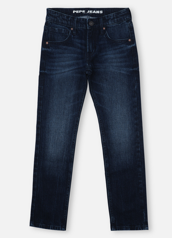 Boys  Blue Mid Waist Slim Jeans