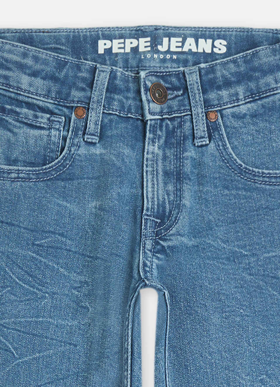 Boys  Blue Mid Waist Slim Jeans, , large image number 2