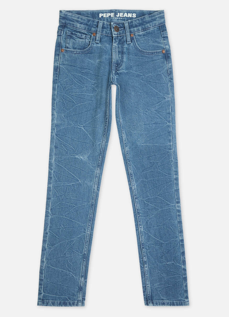 Boys  Blue Mid Waist Slim Jeans, , large image number 0
