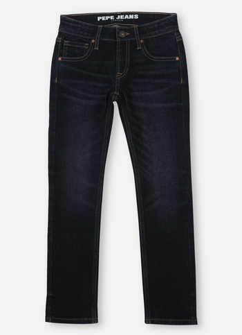 Boys  Blue Mid Waist Slim Jeans