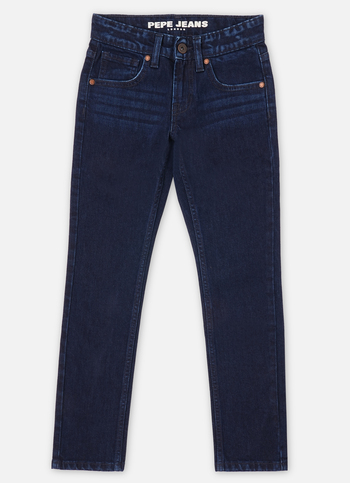 Boys  Blue Mid Waist Slim Jeans