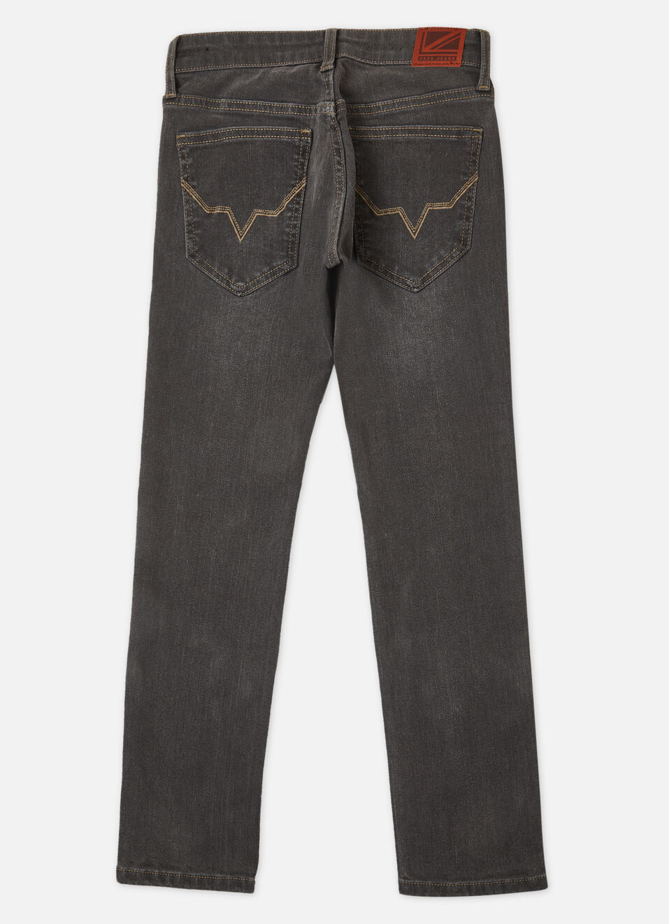 Boys Cashed Grey Mid Waist Slim Jeans, , large image number 1