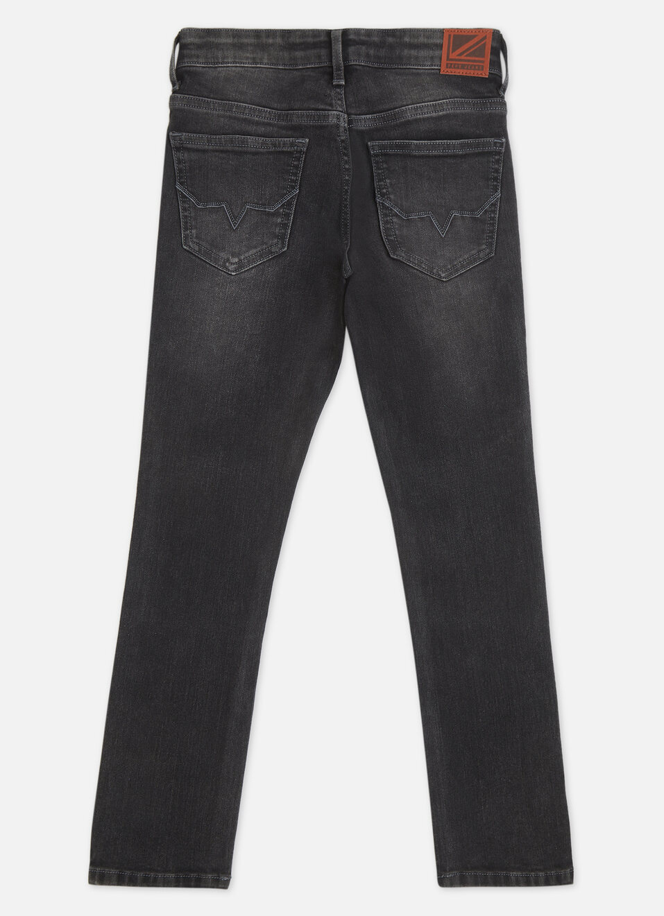 Boys  Black Mid Rise Straight Jeans, , large image number 1