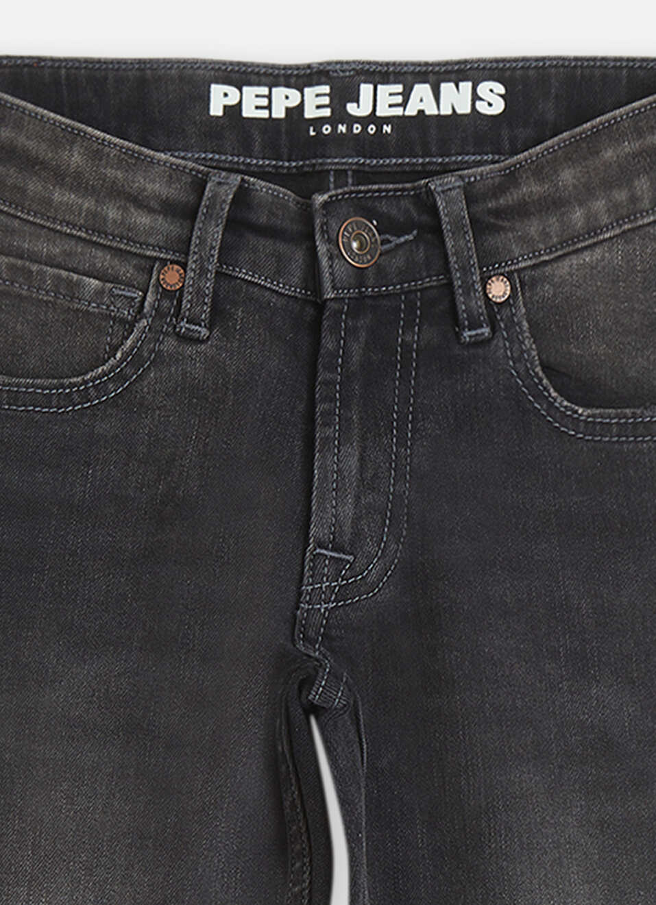 Boys  Black Mid Rise Straight Jeans, , large image number 2