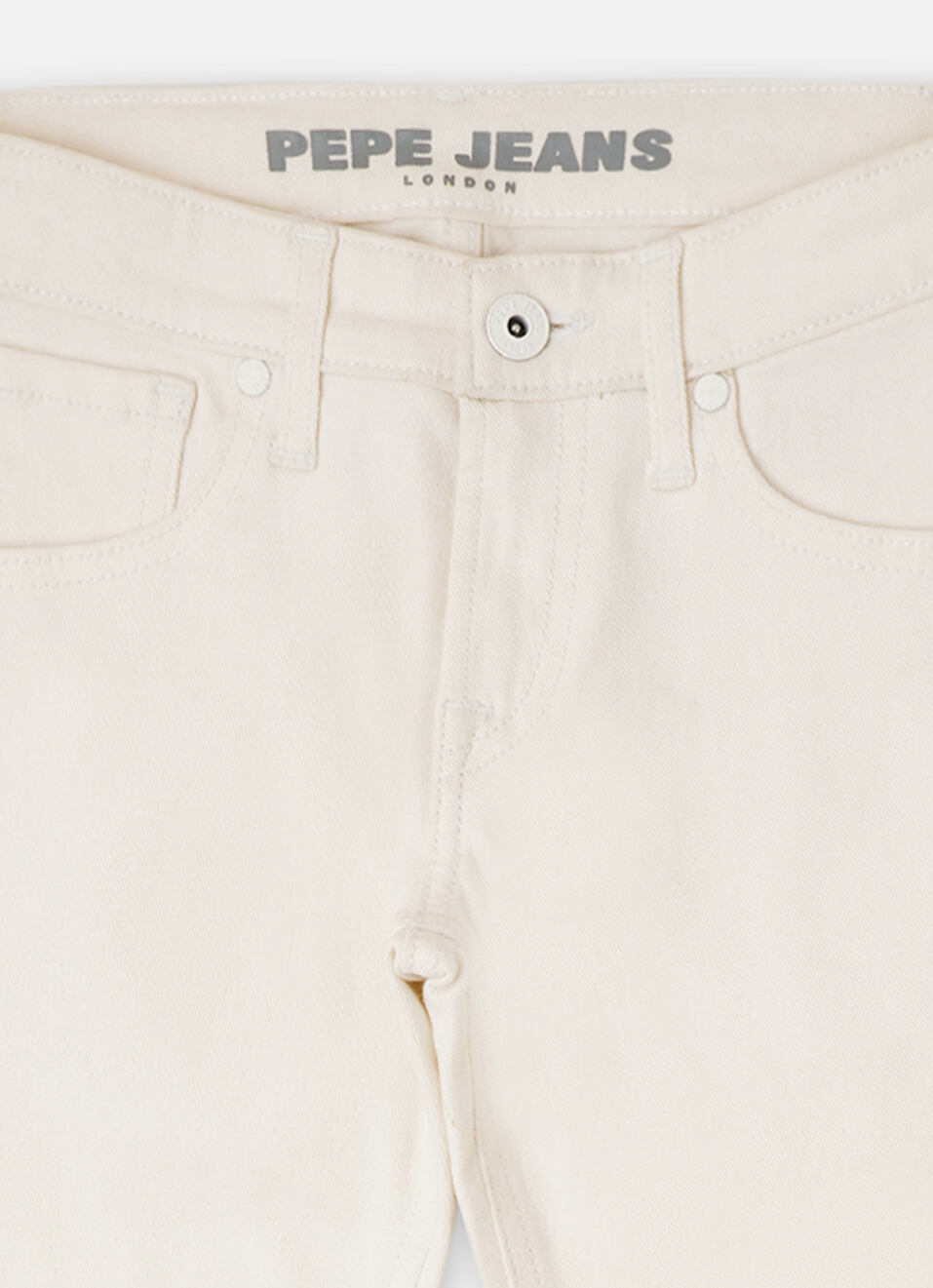 Boys  White Mid Waist Slim Jeans, , large image number 2
