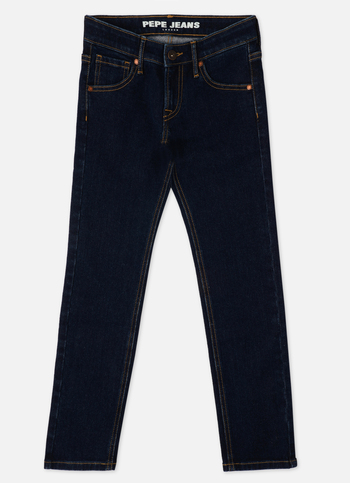 Boys  Blue Mid Waist Slim Jeans