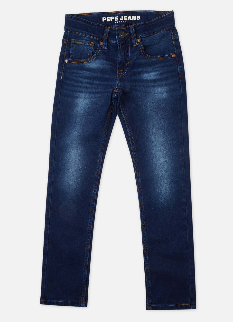 Boys Blue Mid Rise Slim Jeans, , large image number 0