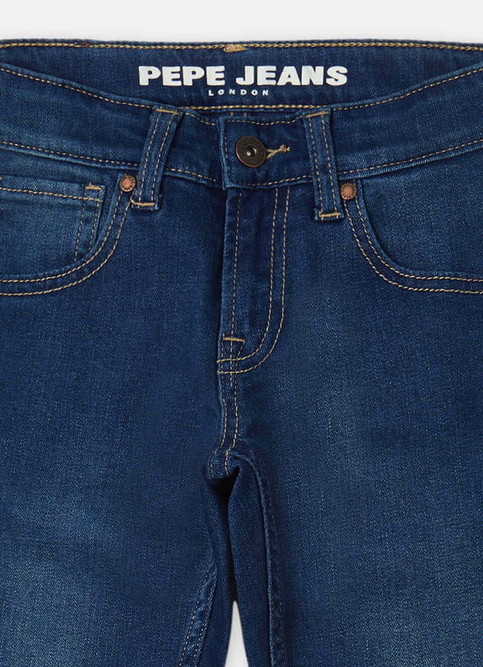 Boys Blue Mid Rise Slim Jeans, , large image number 2
